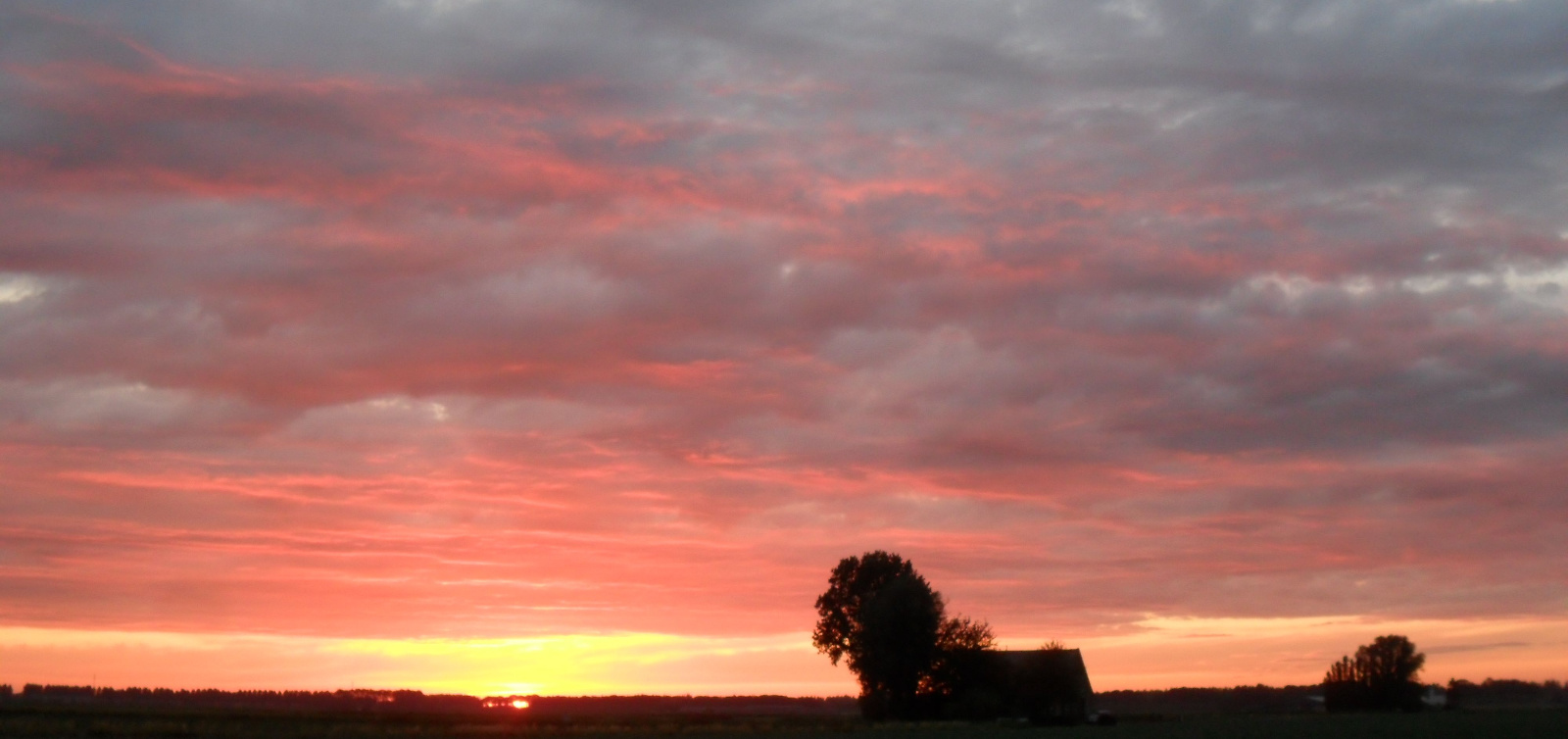 Zonsondergang Klundert